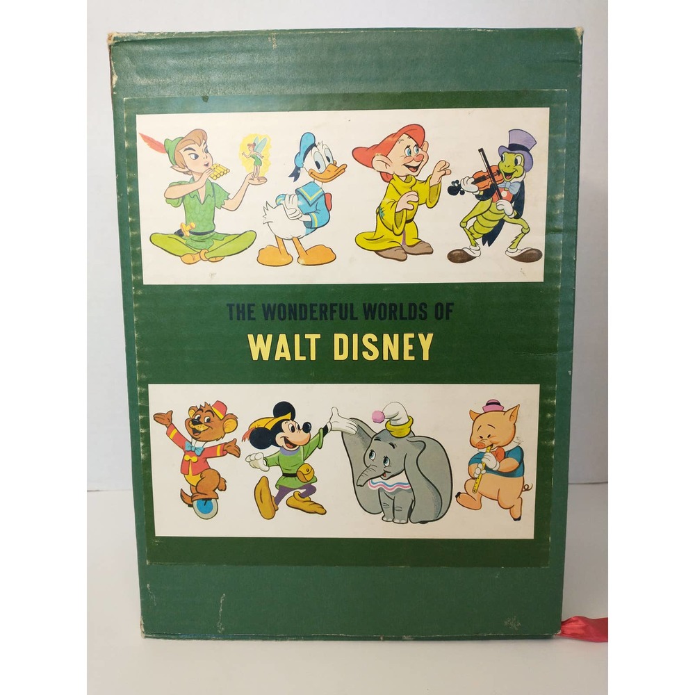 1965 Vintage 4-Book Set The Wonderful Worlds of Walt Disney